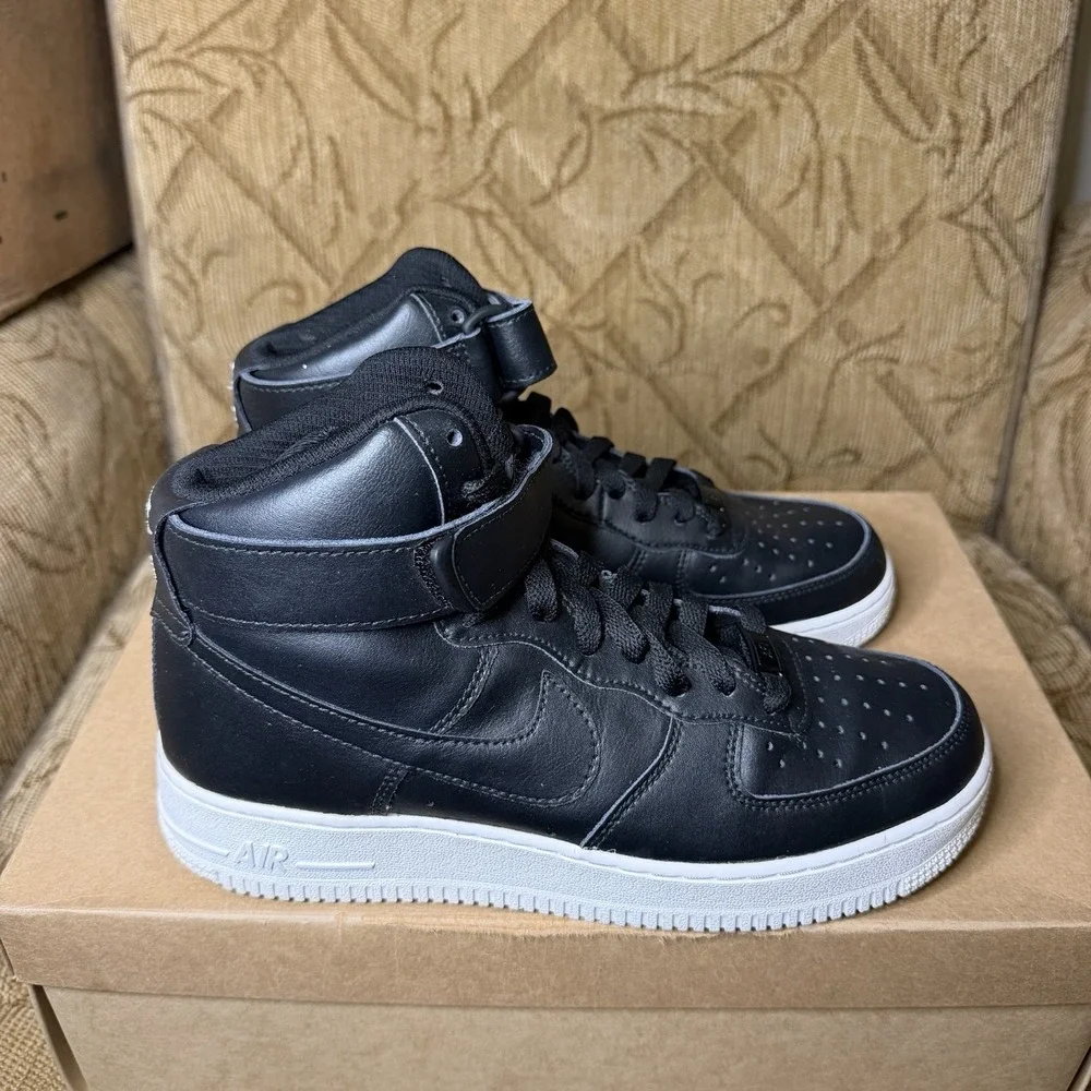Nike Air Force 1 High by You High Top Black White AQ3777-992 Women's Size 8.5